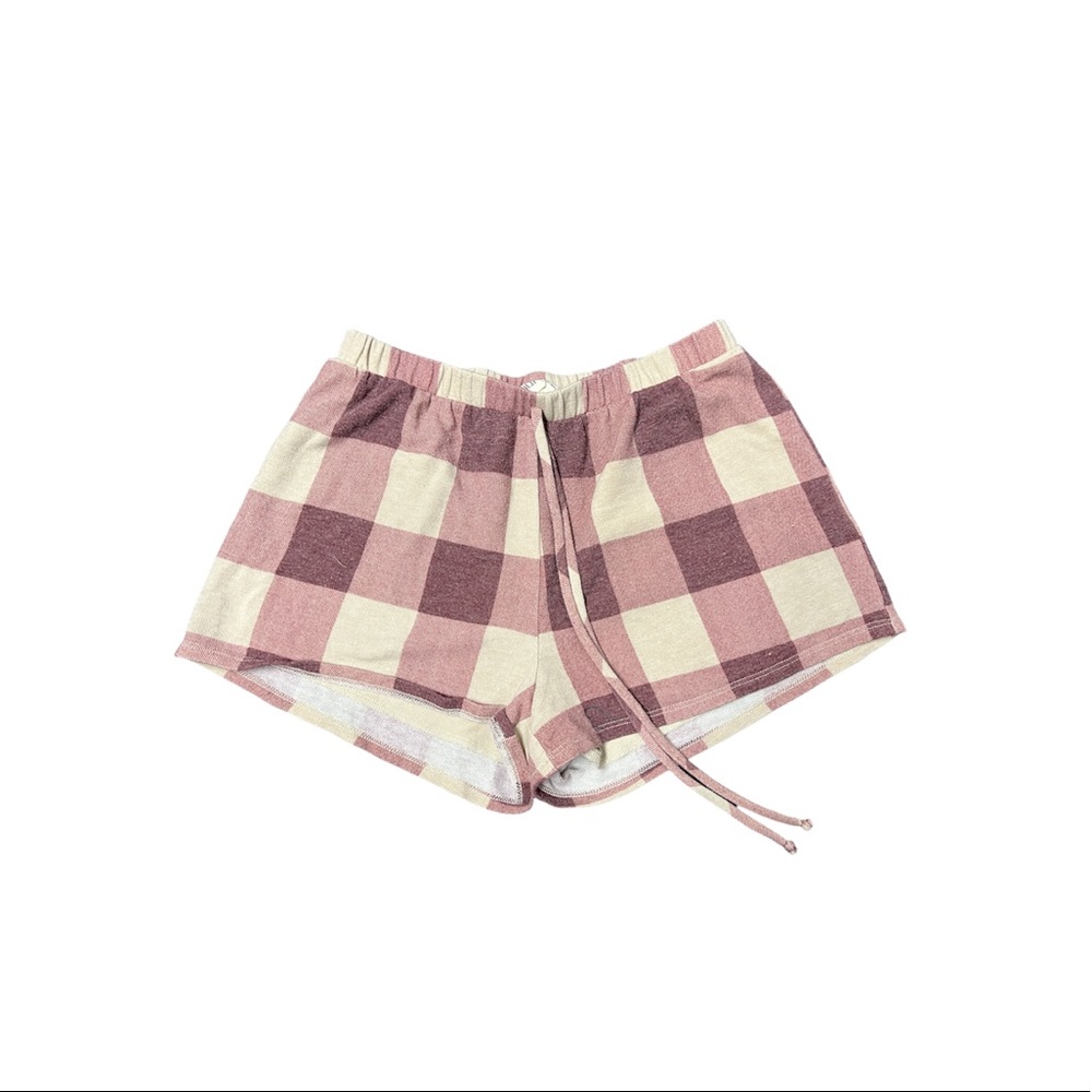 Plaid pj shorts